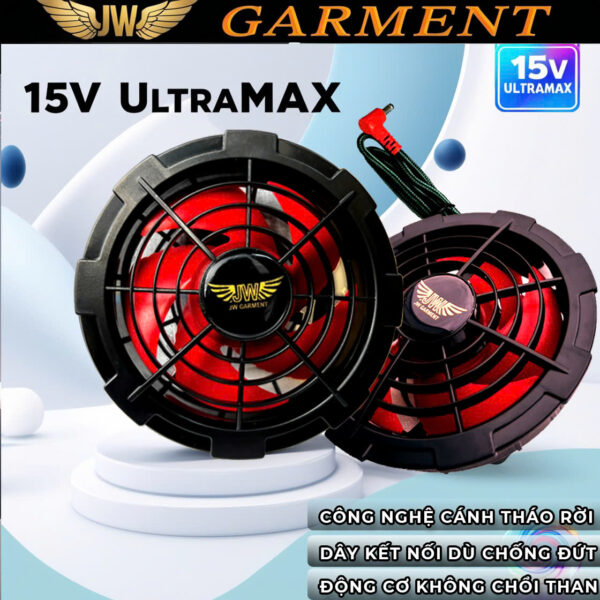 Quạt áo điều hòa không chổi than công suất cao 15V
